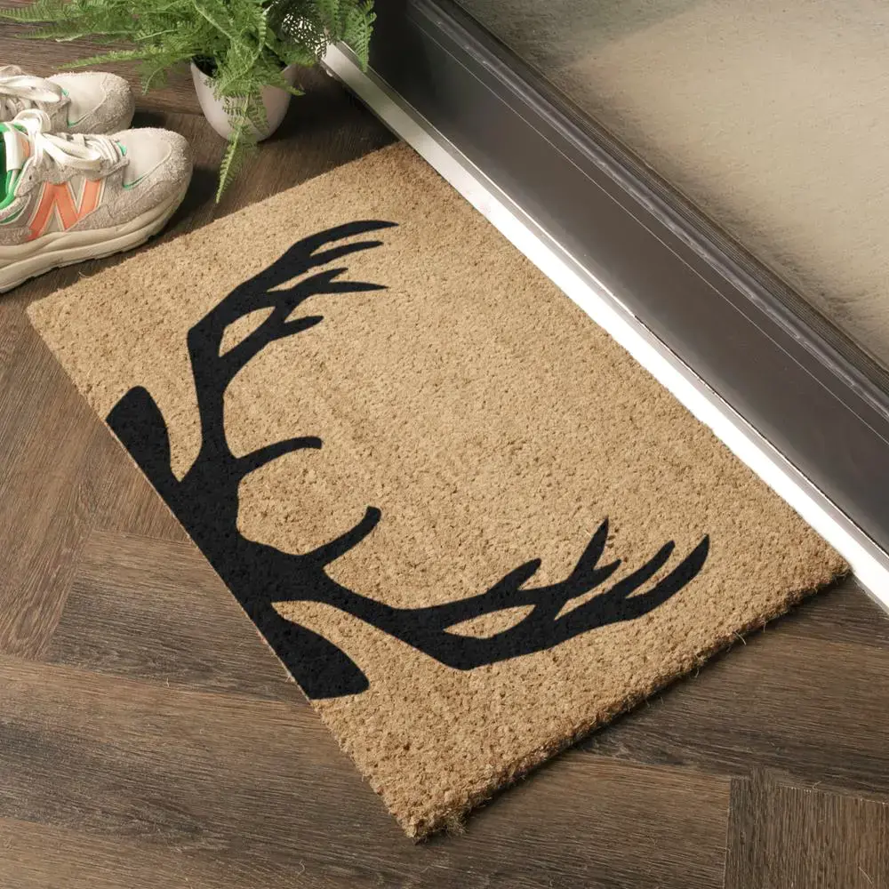 Artsy Doormats Stag Antlers Doormat