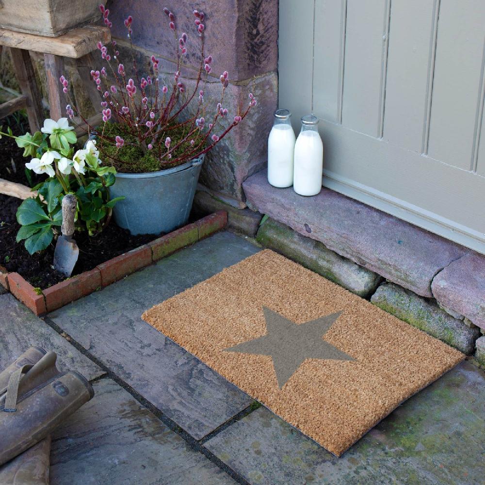 Artsy Doormats Star Grey Doormat