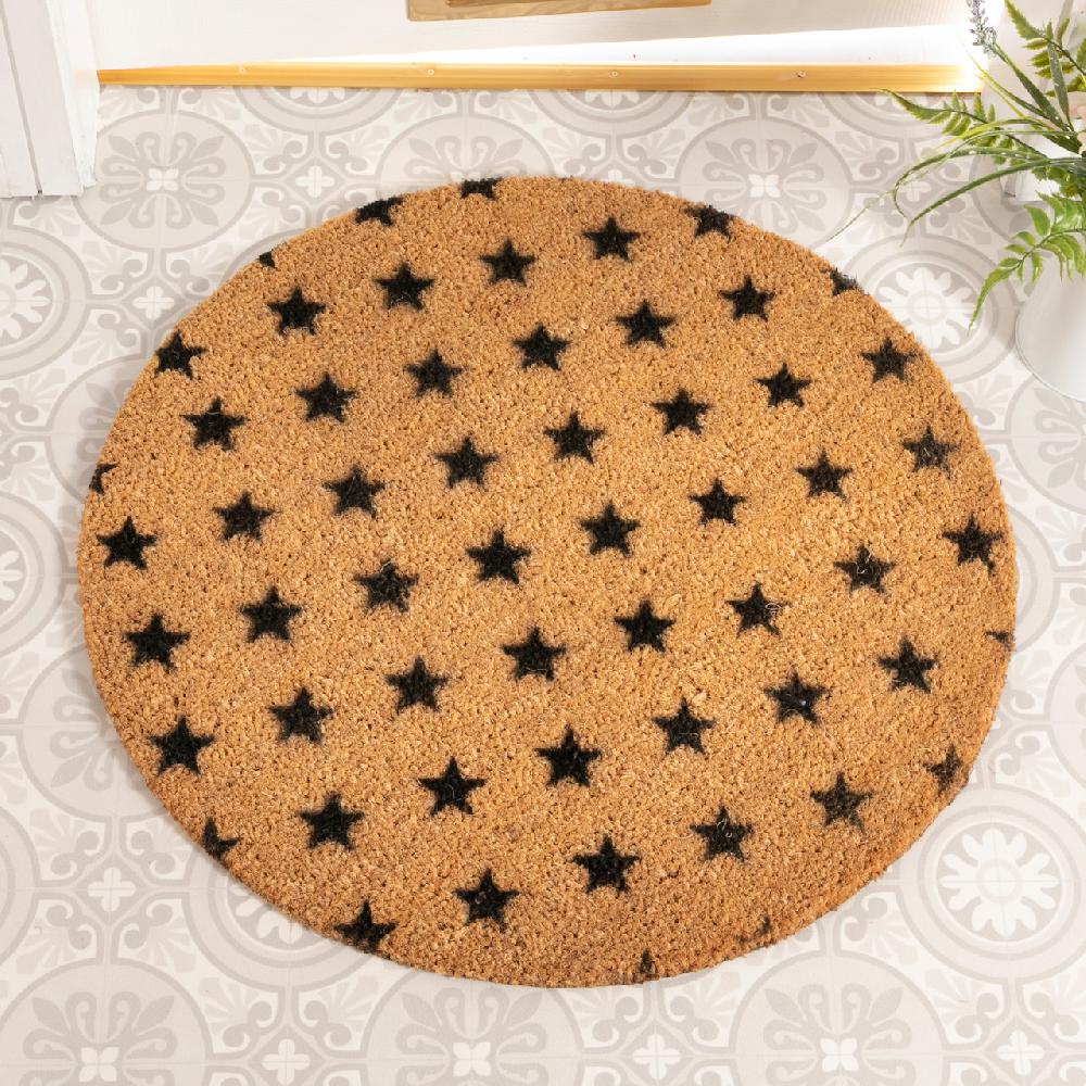 artsy doormats Stars Circle Doormat