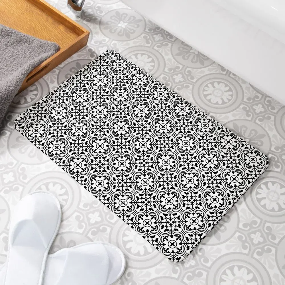 artsy doormats Tile Stone Non Slip Bath Mat