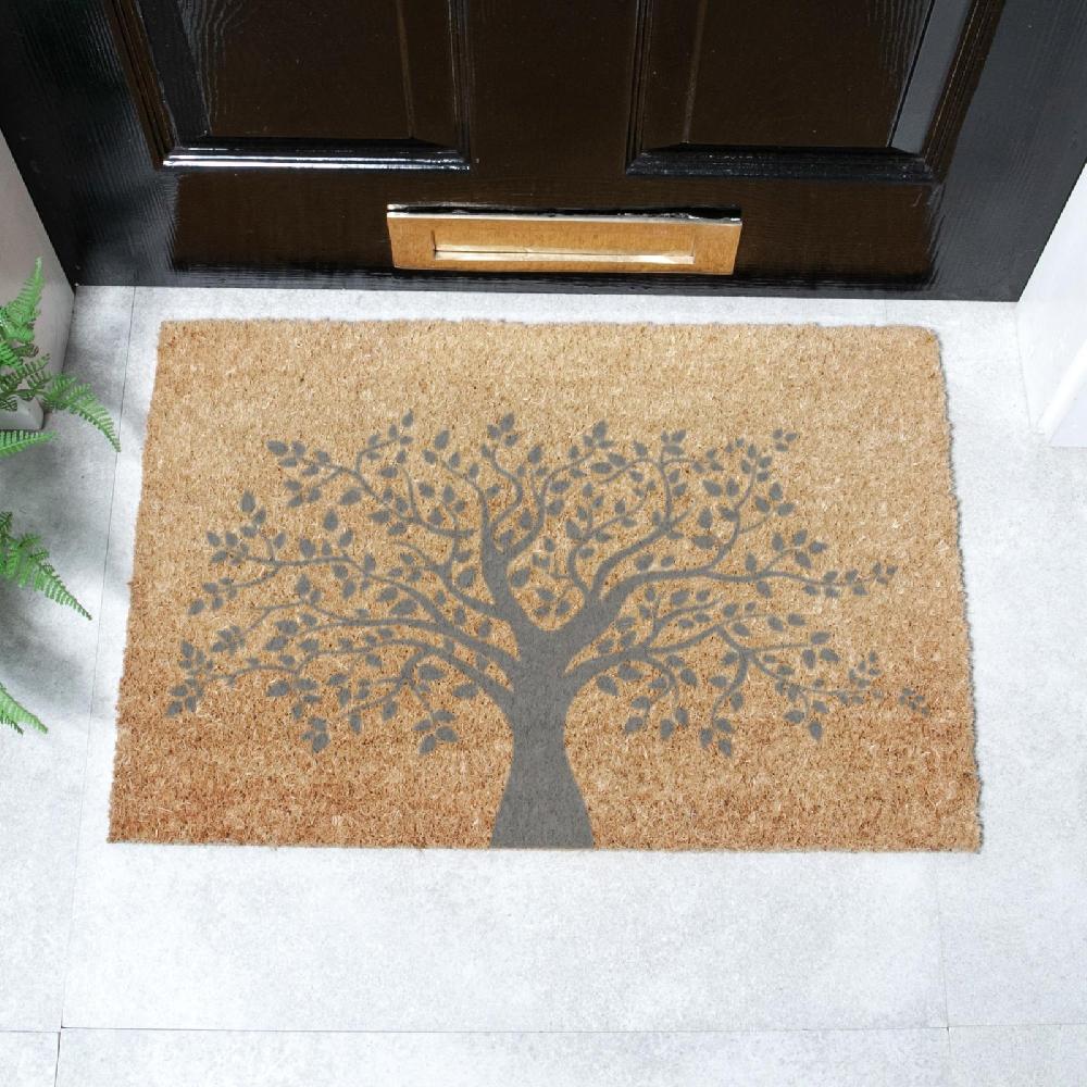 artsy doormats Tree of Life Grey Doormat