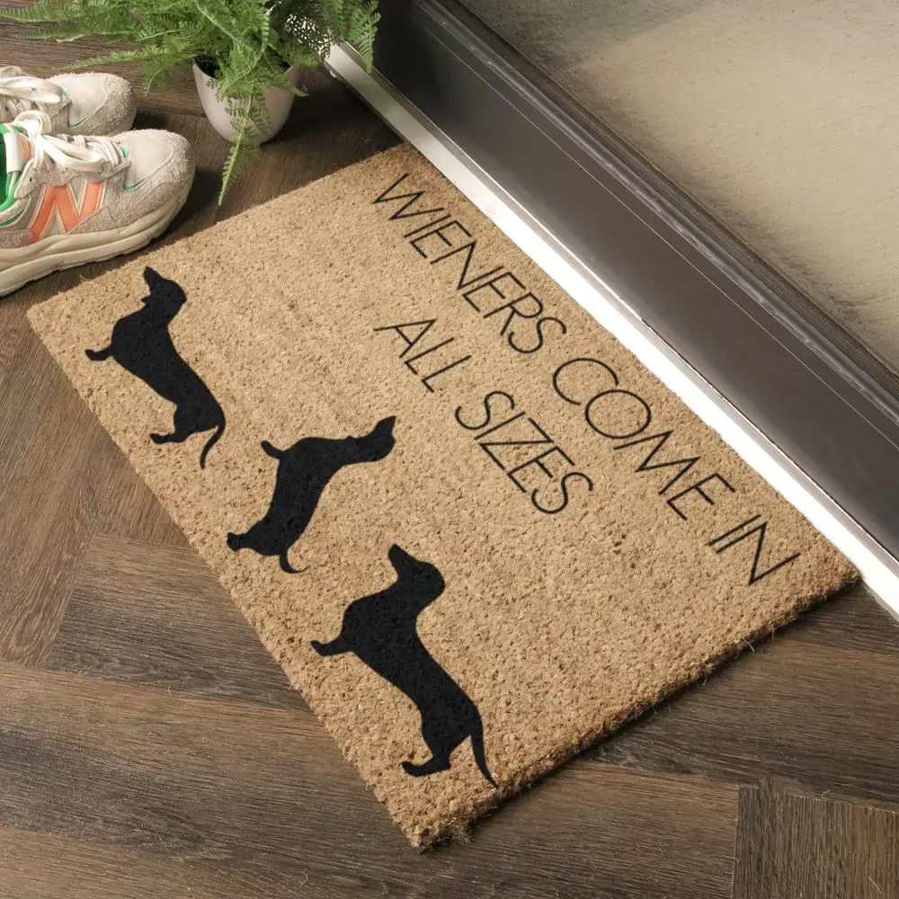 Artsy Doormats Weiners Come In All Sizes Doormat