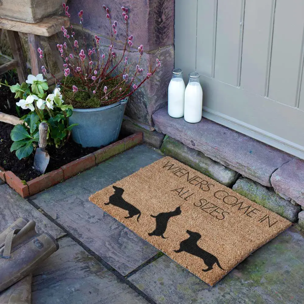 Artsy Doormats Weiners Come In All Sizes Doormat