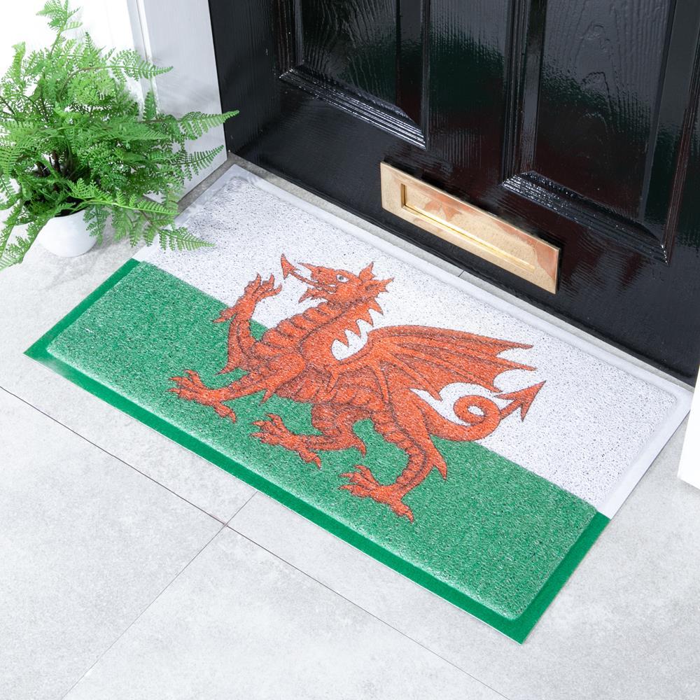 artsy doormats Welsh Flag Doormat (70 x 40cm)