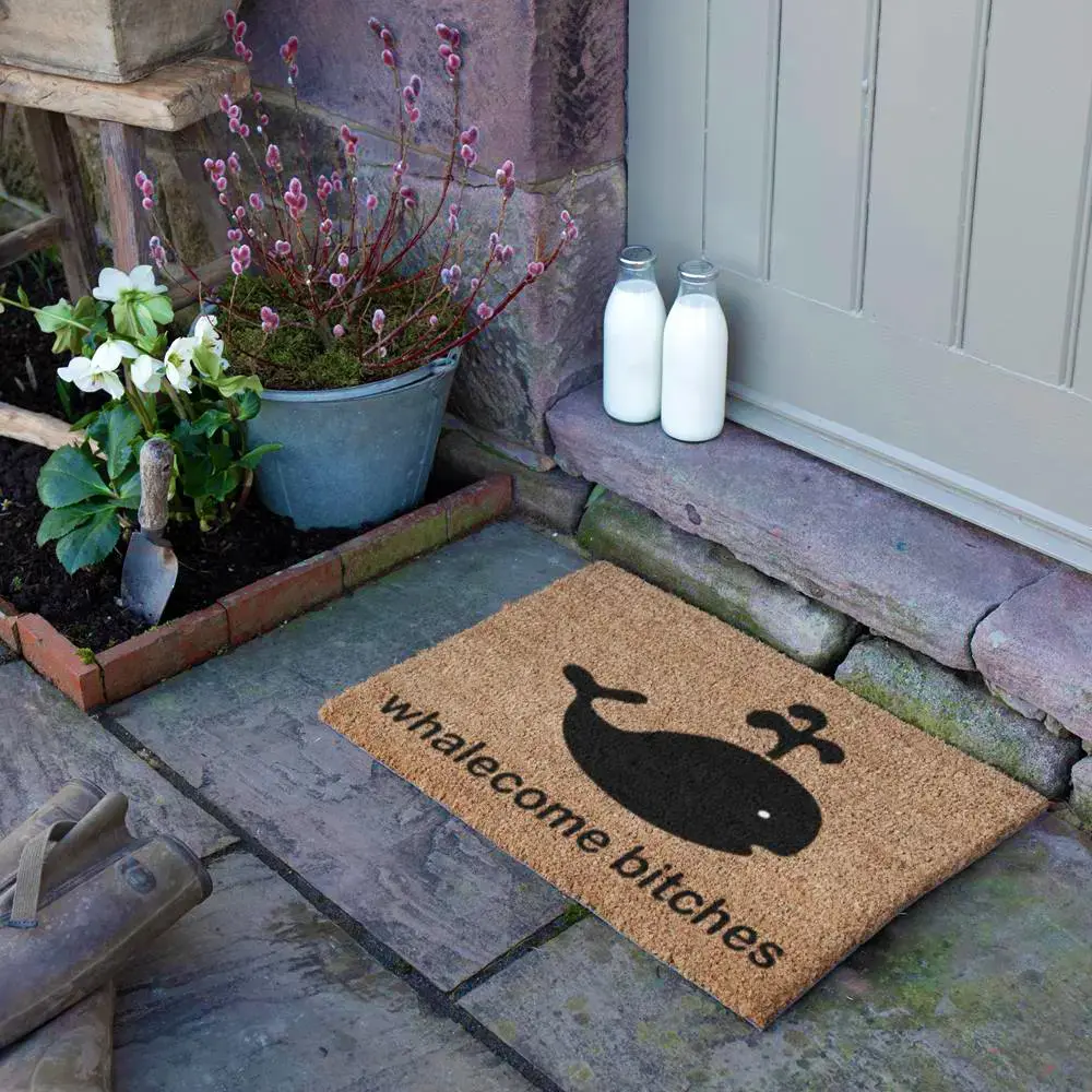 Artsy Doormats Whalecome Bitches Doormat