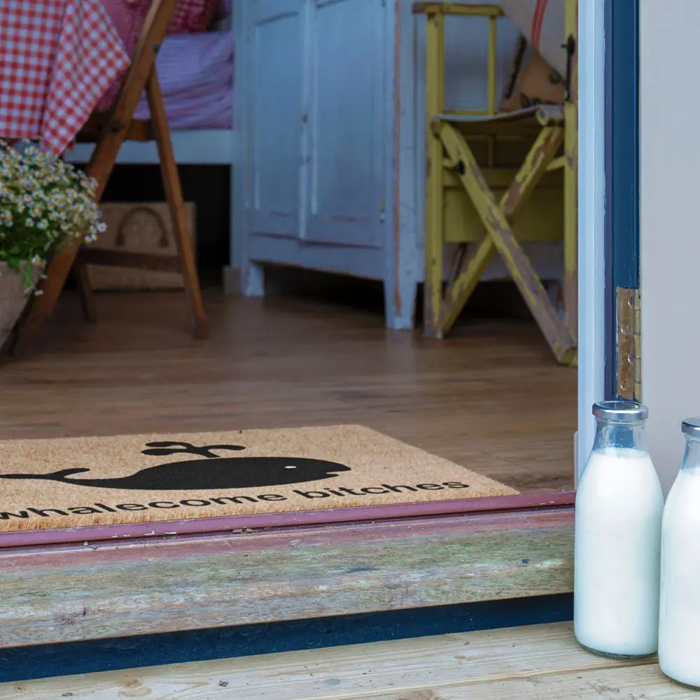 Artsy Doormats Whalecome Bitches Doormat