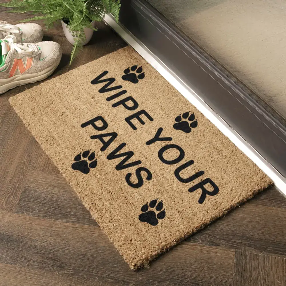 Artsy Doormats Wipe Your Paws Doormat