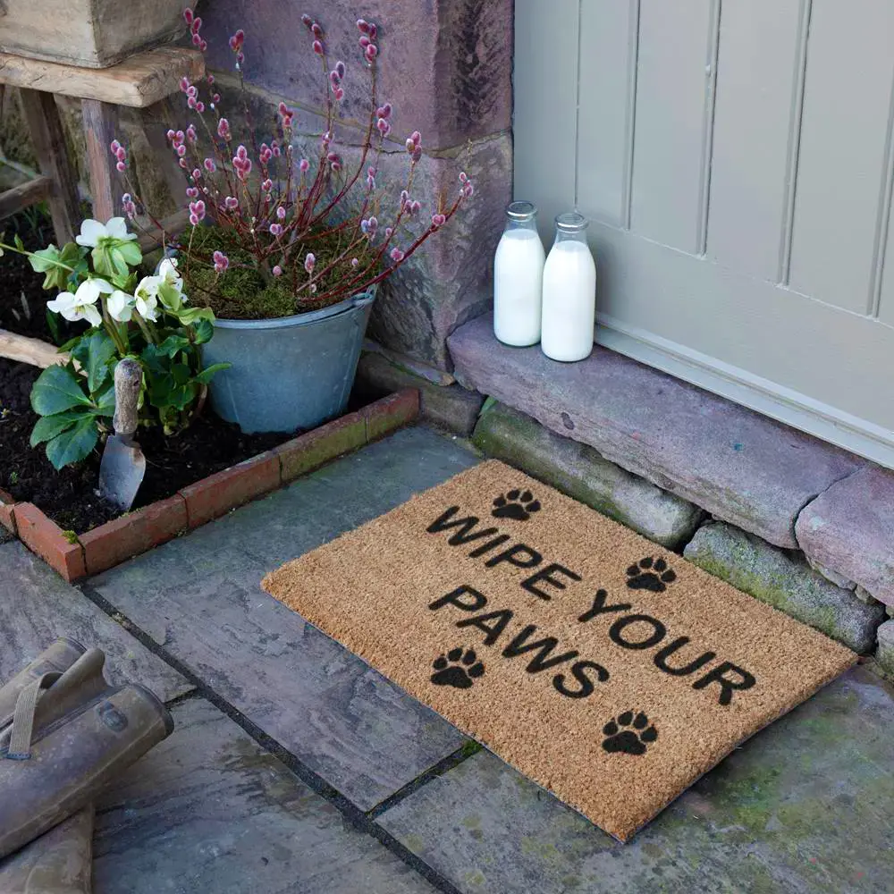 Artsy Doormats Wipe Your Paws Doormat