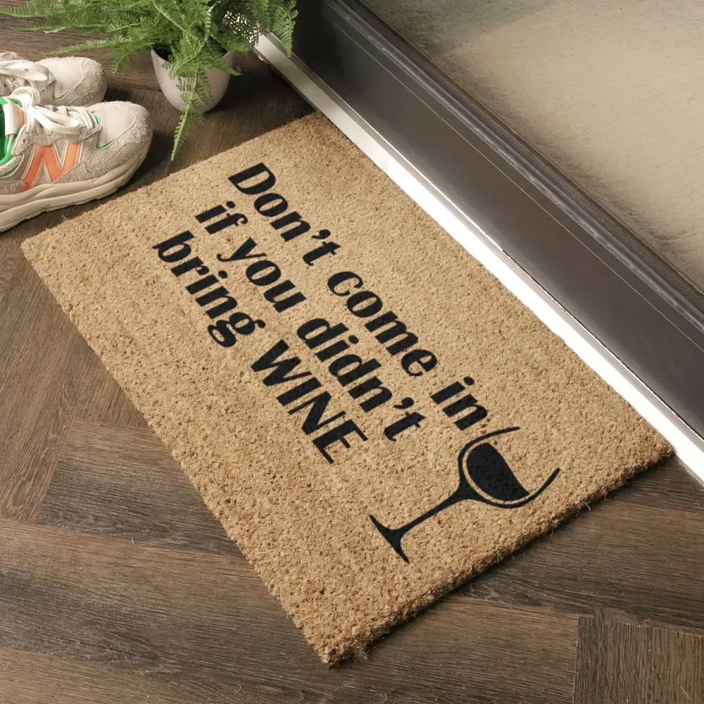 Artsy Doormats Without Wine Doormat