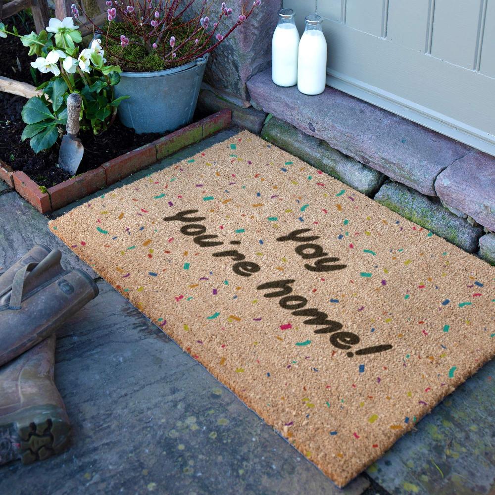 artsy doormats Yay You’re Home Doormat (90 x 60cm)