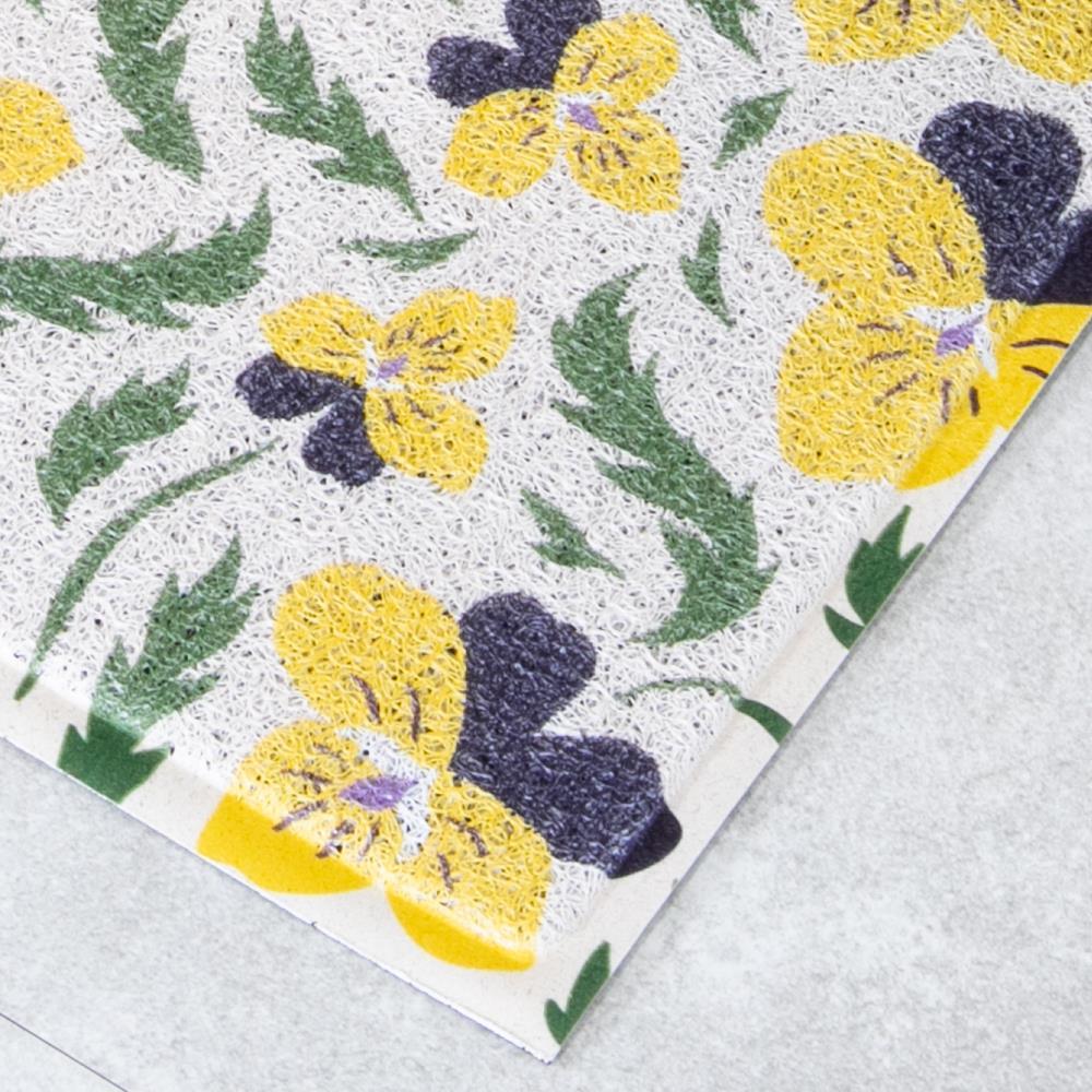 Artsy Doormats Yellow Pansy Doormat (70 X 40cm)