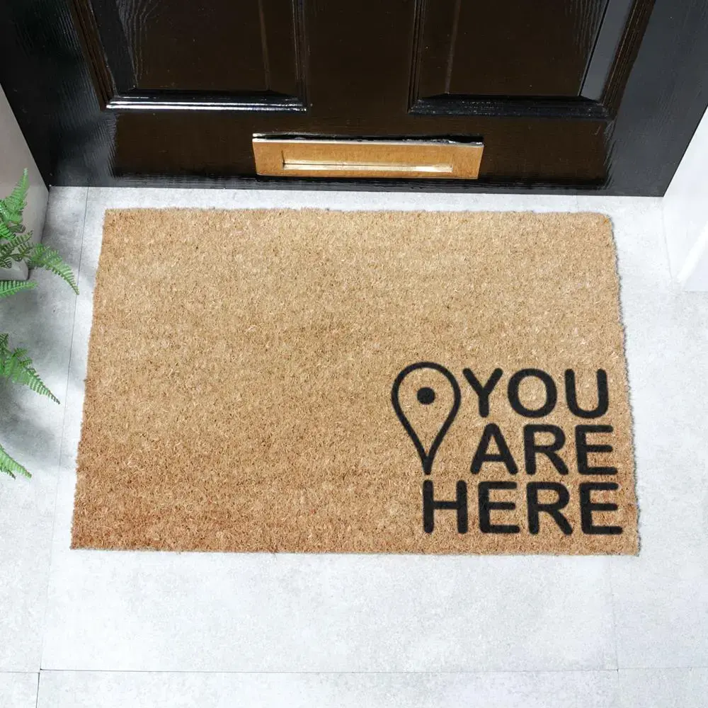 artsy doormats You are Here Doormat