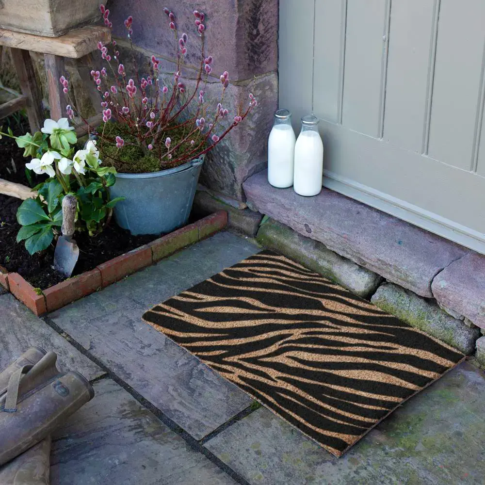 Artsy Doormats Zebra Print Doormat