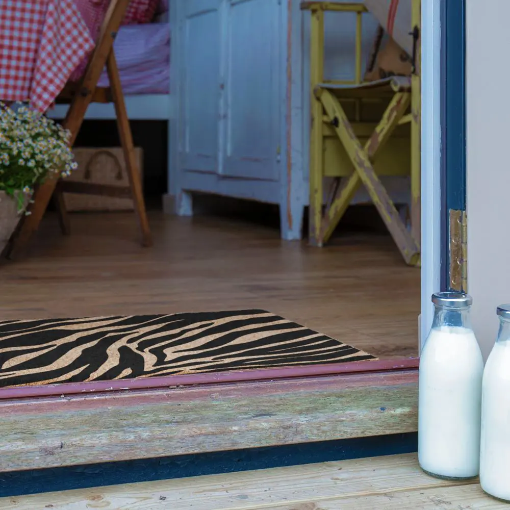 Artsy Doormats Zebra Print Doormat
