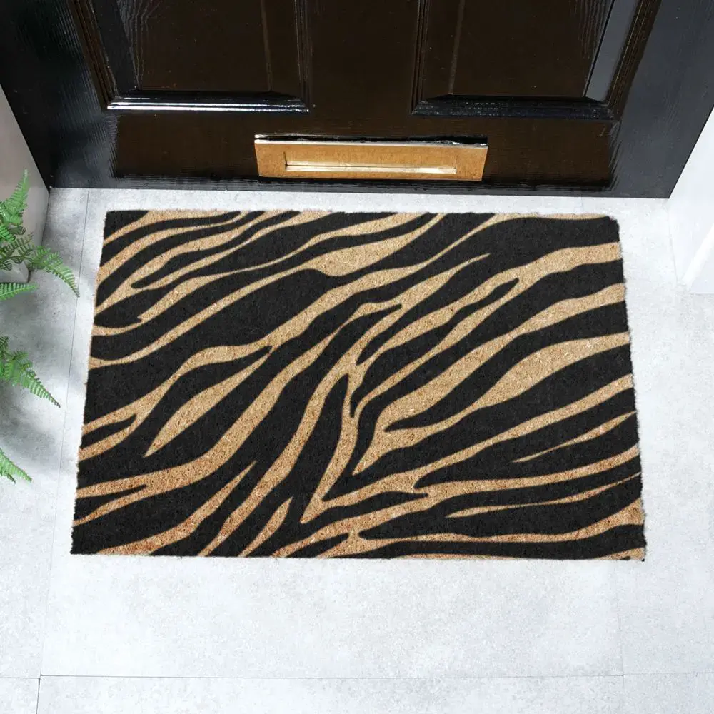artsy doormats Zebra Print Doormat