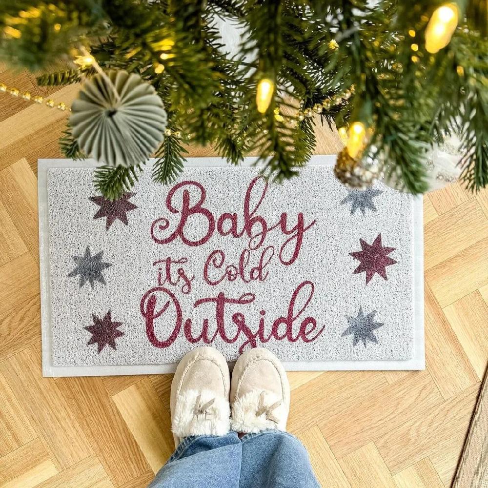 Artsy Doormats Baby It’s Cold Outside Outdoor Doormat