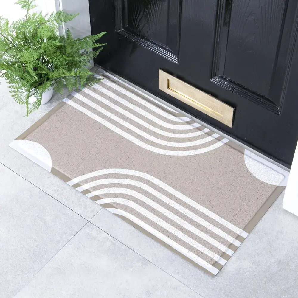 artsy doormats Beige Abstract Lines Indoor & Outdoor Doormat – 70x40cm