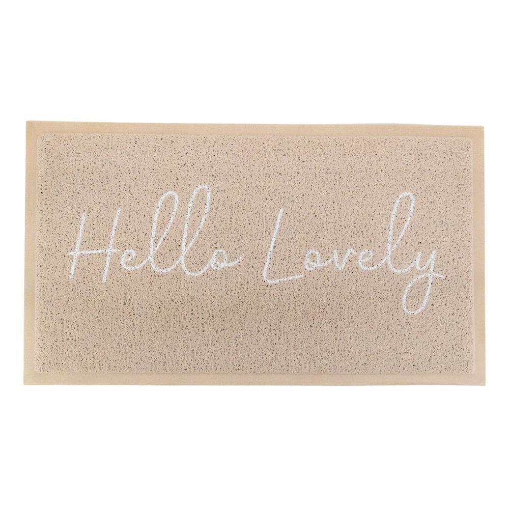 Artsy Doormats Beige Hello Lovely Doormat (70 X 40cm)