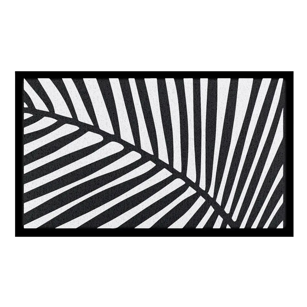 Artsy Doormats Black And White Palm Indoor & Outdoor Doormat – 70x40cm