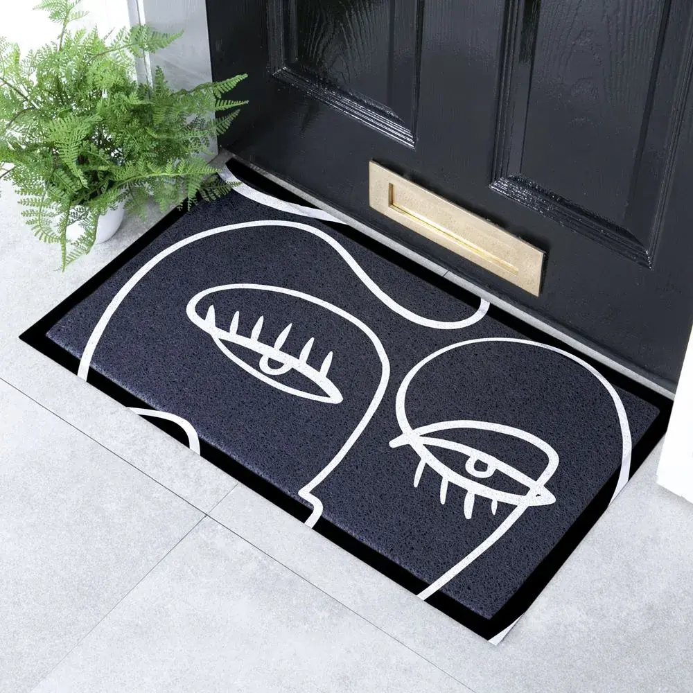 artsy doormats Black Eyelash Indoor & Outdoor Doormat – 70x40cm
