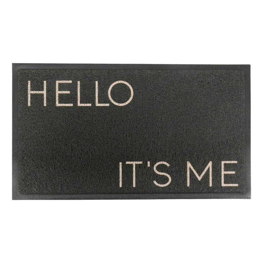 Artsy Doormats Black Hello It’s Me Doormat (70 X 40cm)