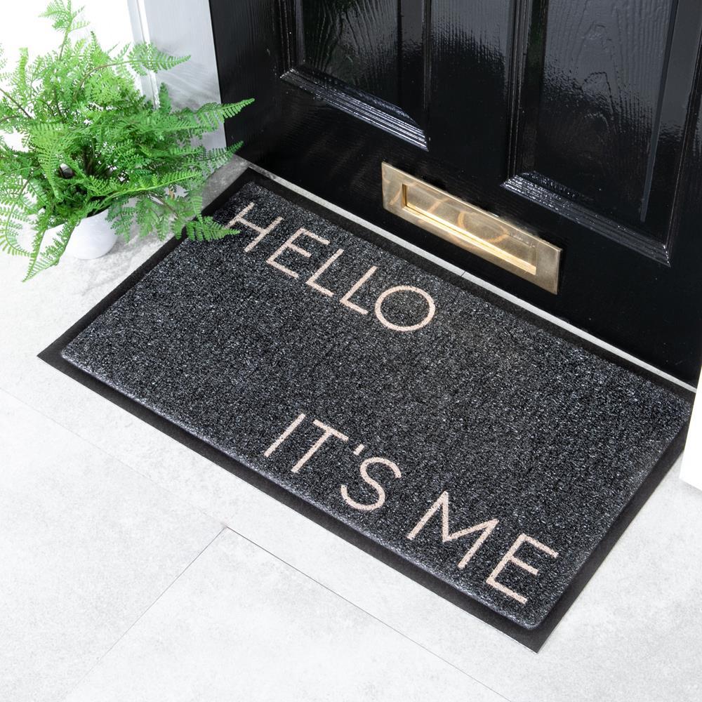 artsy doormats Black Hello It’s Me Doormat (70 x 40cm)