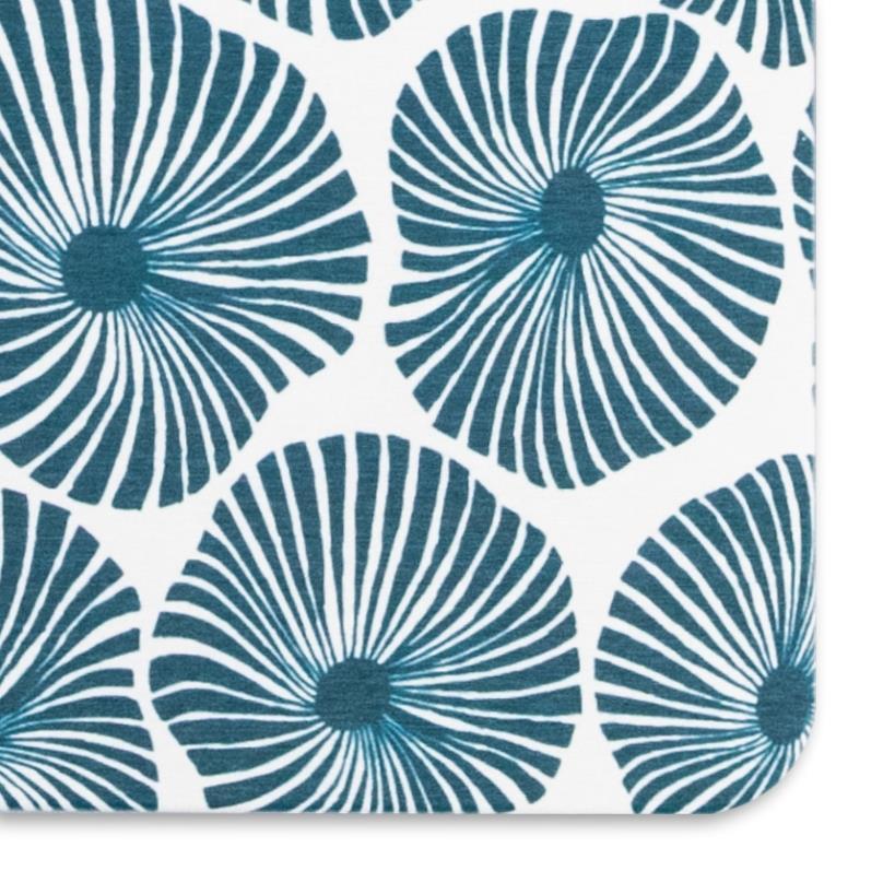 Artsy Doormats Blue Swirl White Stone Non Slip Bath Mat