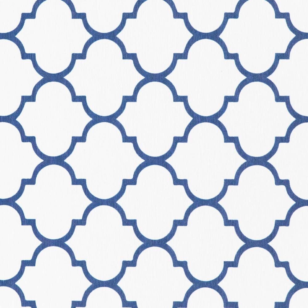 Artsy Doormats Blue Trellis White Stone Non Slip Bath Mat
