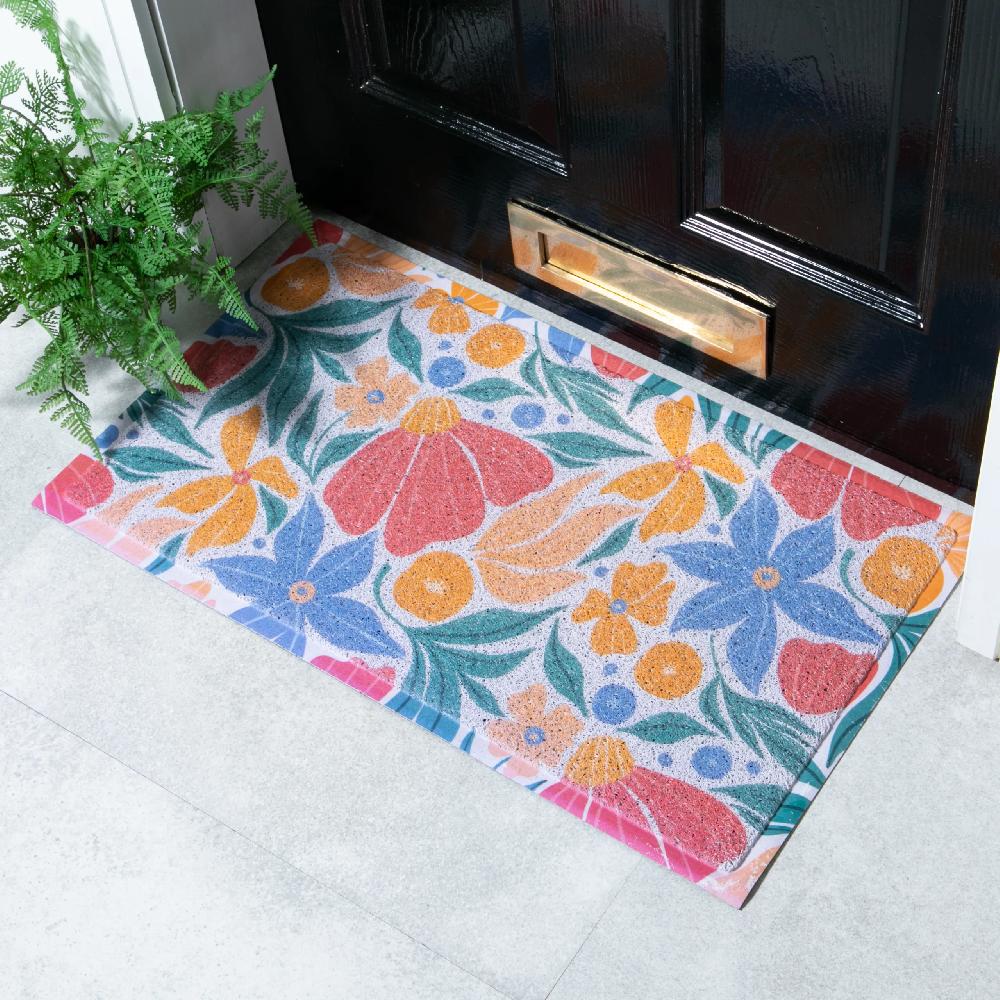 artsy doormats Colourful Forest Vibrations Doormat x Melissa Donne