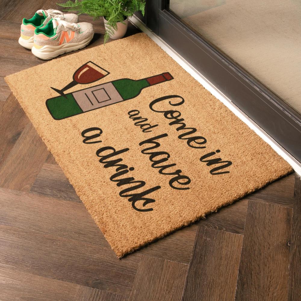 Artsy Doormats Come In And Have A Drink Doormat (90 X 60cm)