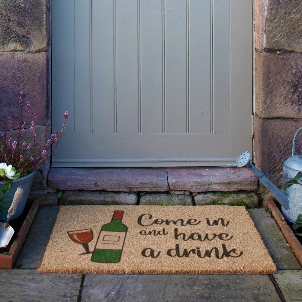 Artsy Doormats Come In And Have A Drink Doormat (90 X 60cm)