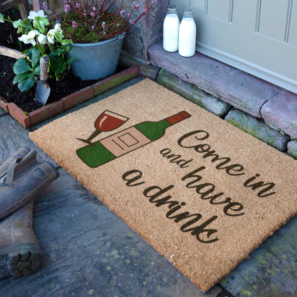 artsy doormats Come In And Have A Drink Doormat (90 x 60cm)
