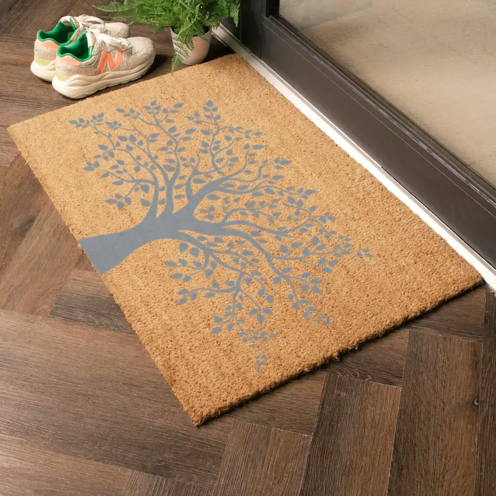 Artsy Doormats Country Large Tree Of Life Grey Doormat