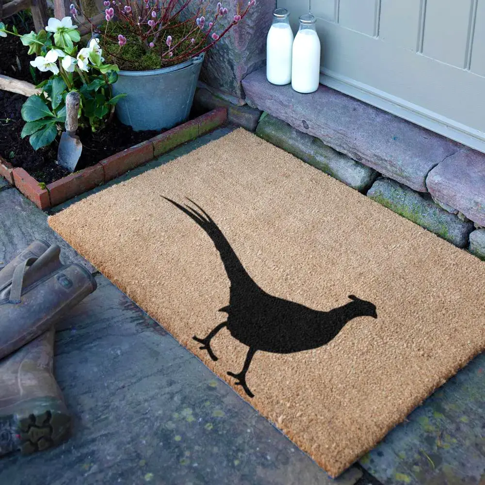 artsy doormats Country Pheasant Extra Large Doormat