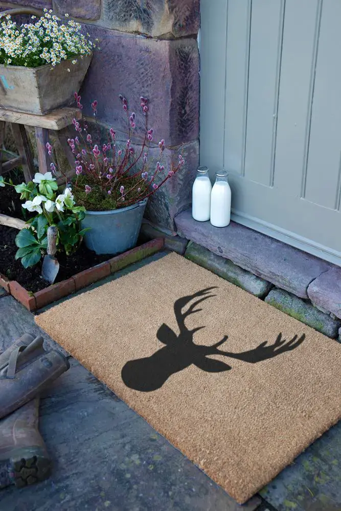 Artsy Doormats Country Stags Head Extra Large Doormat