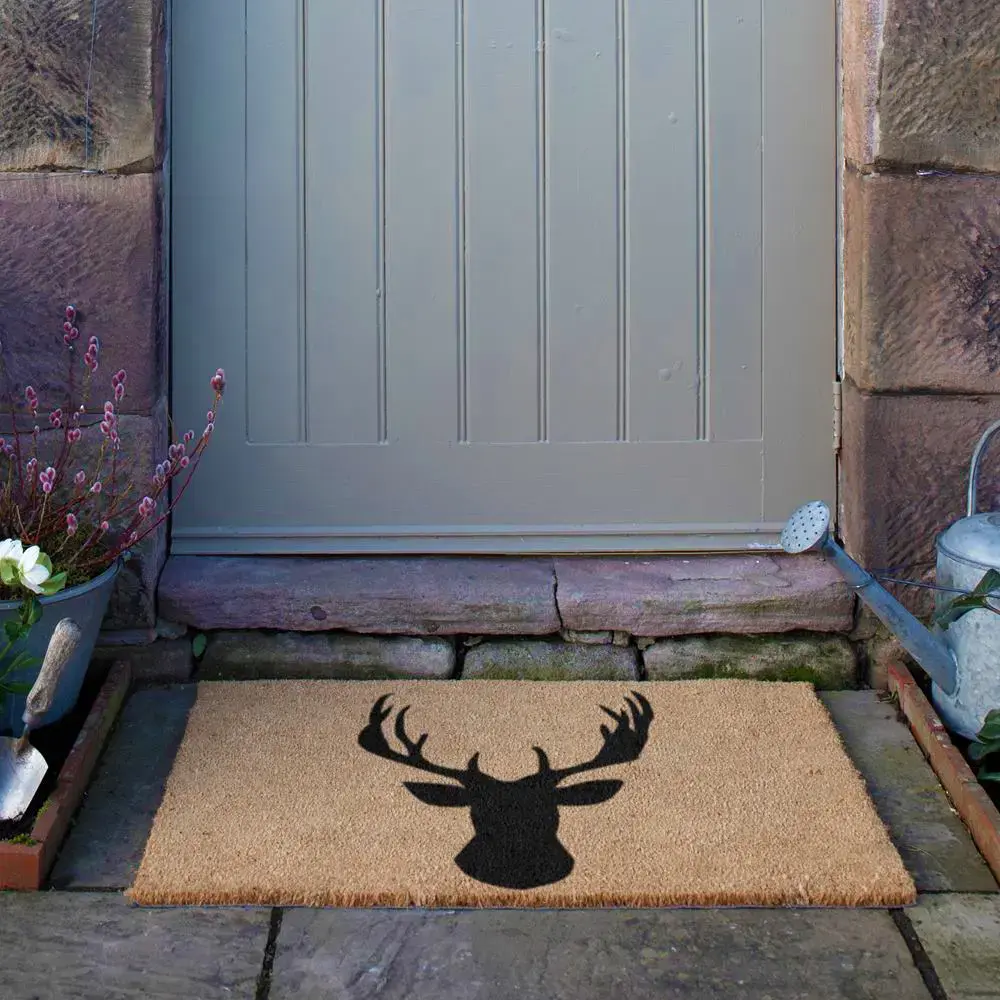 Artsy Doormats Country Stags Head Extra Large Doormat