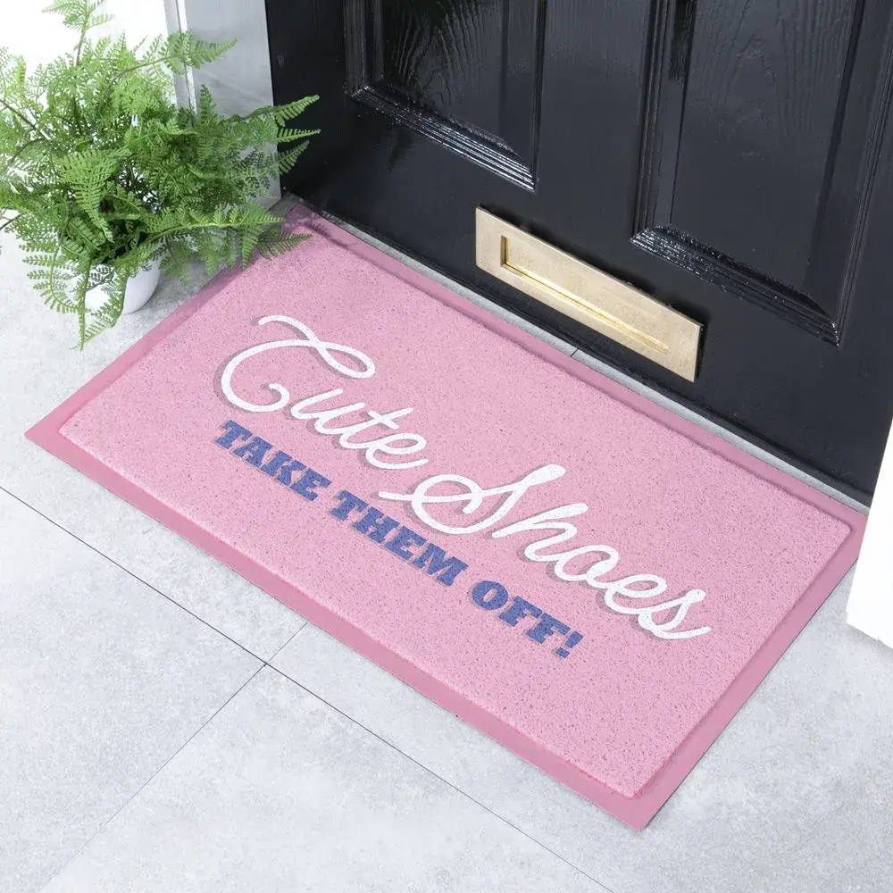 artsy doormats Cute Shoes But Take Them Off Indoor & Outdoor Doormat – 70x40cm