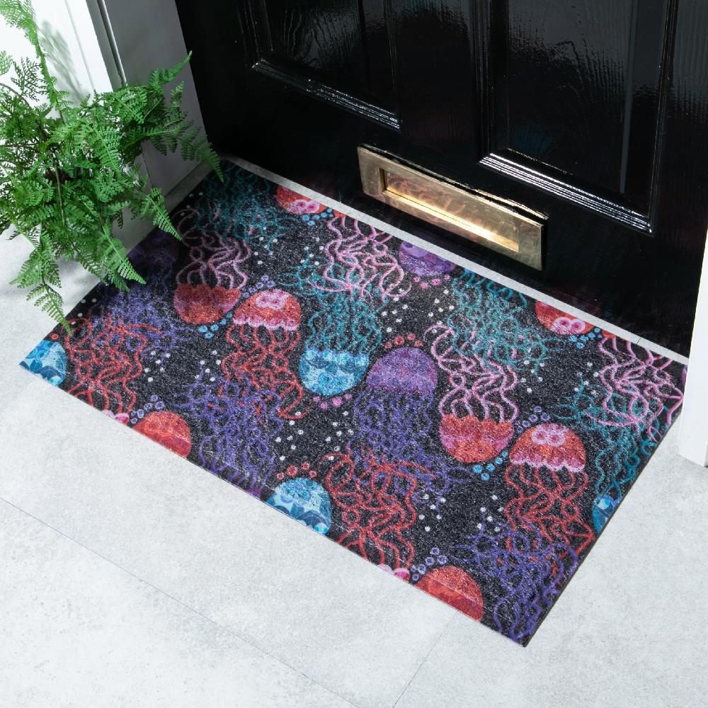artsy doormats Dancing Jellyfish Doormat x Rachel Parker