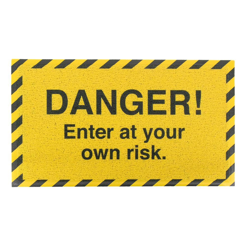 Artsy Doormats Danger Enter At Your Own Risk Doormat (70 X 40cm)