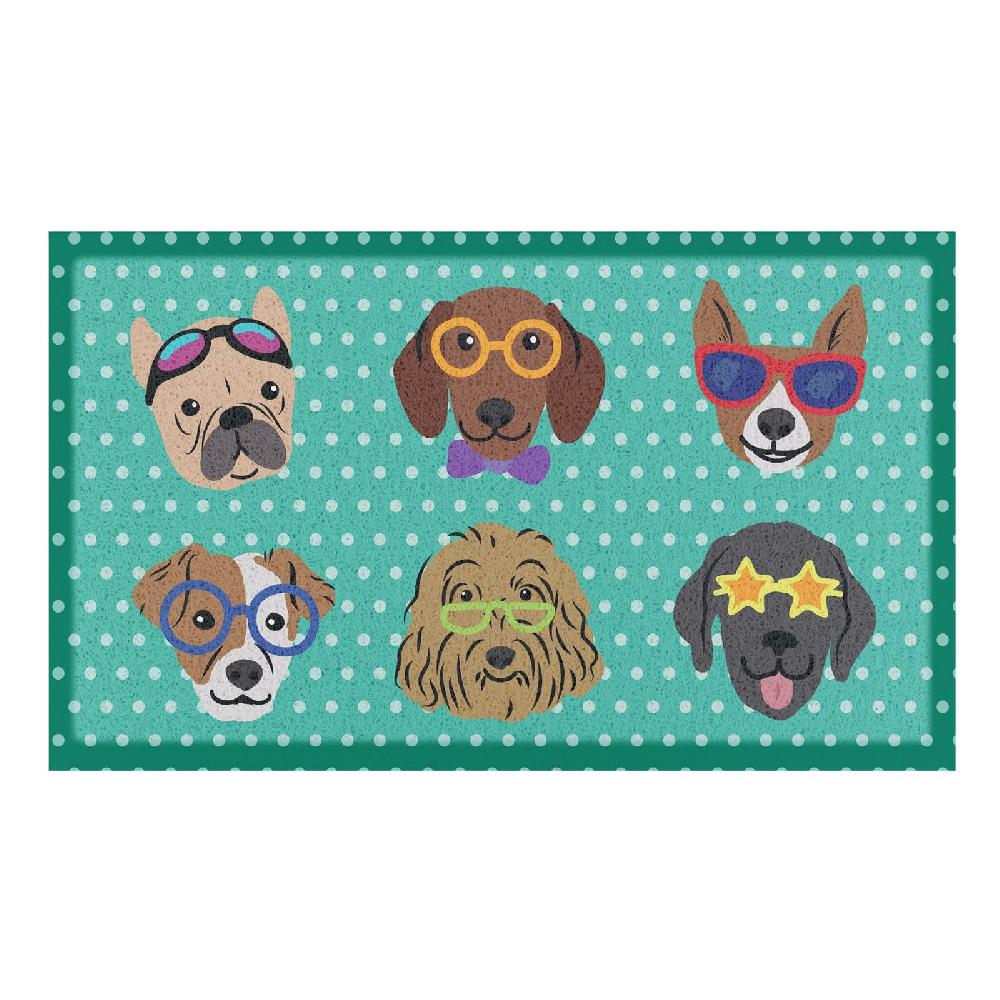 Artsy Doormats Dogs On Polka Dots Doormat (70 X 40cm)