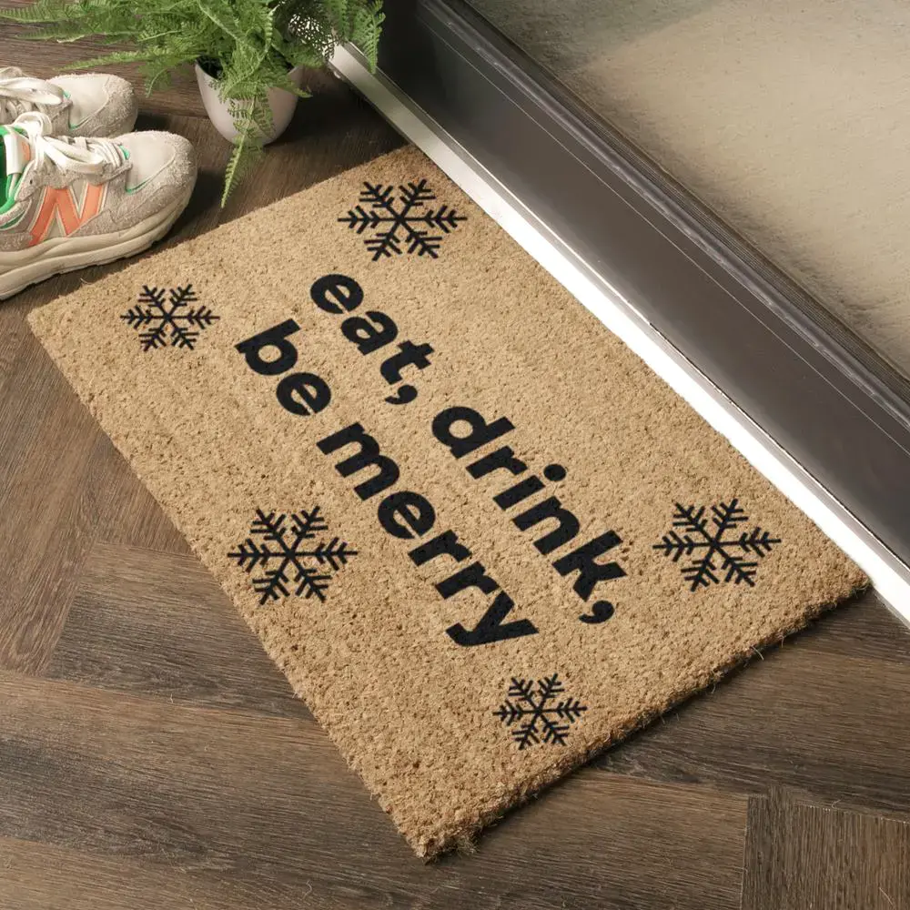 Artsy Doormats Eat Drink Be Merry Christmas Doormat