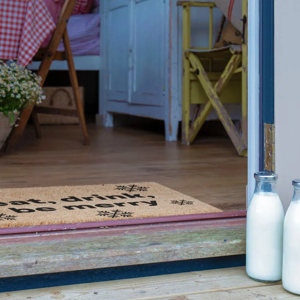 Artsy Doormats Eat Drink Be Merry Christmas Doormat