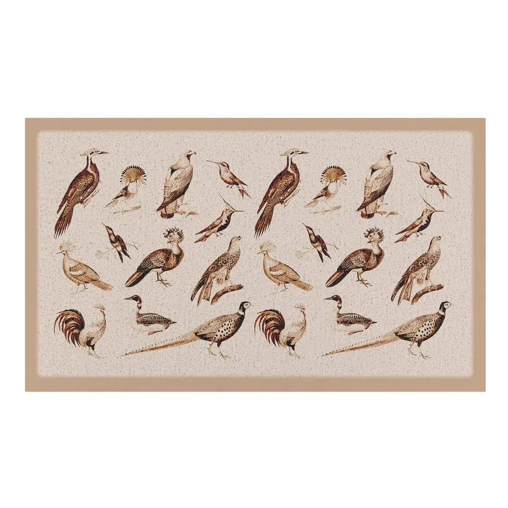 Artsy Doormats Elegant Bird Vintage Pattern Indoor & Outdoor Doormat – 70x40cm