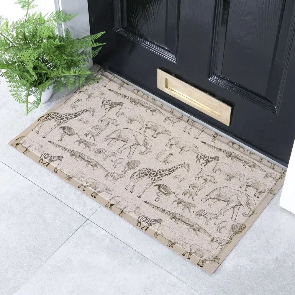 artsy doormats Elephant Vintage Pattern Indoor & Outdoor Doormat – 70x40cm