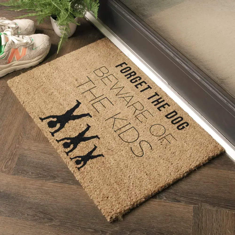 Artsy Doormats Forget The Dog Beware Of The Kids Doormat