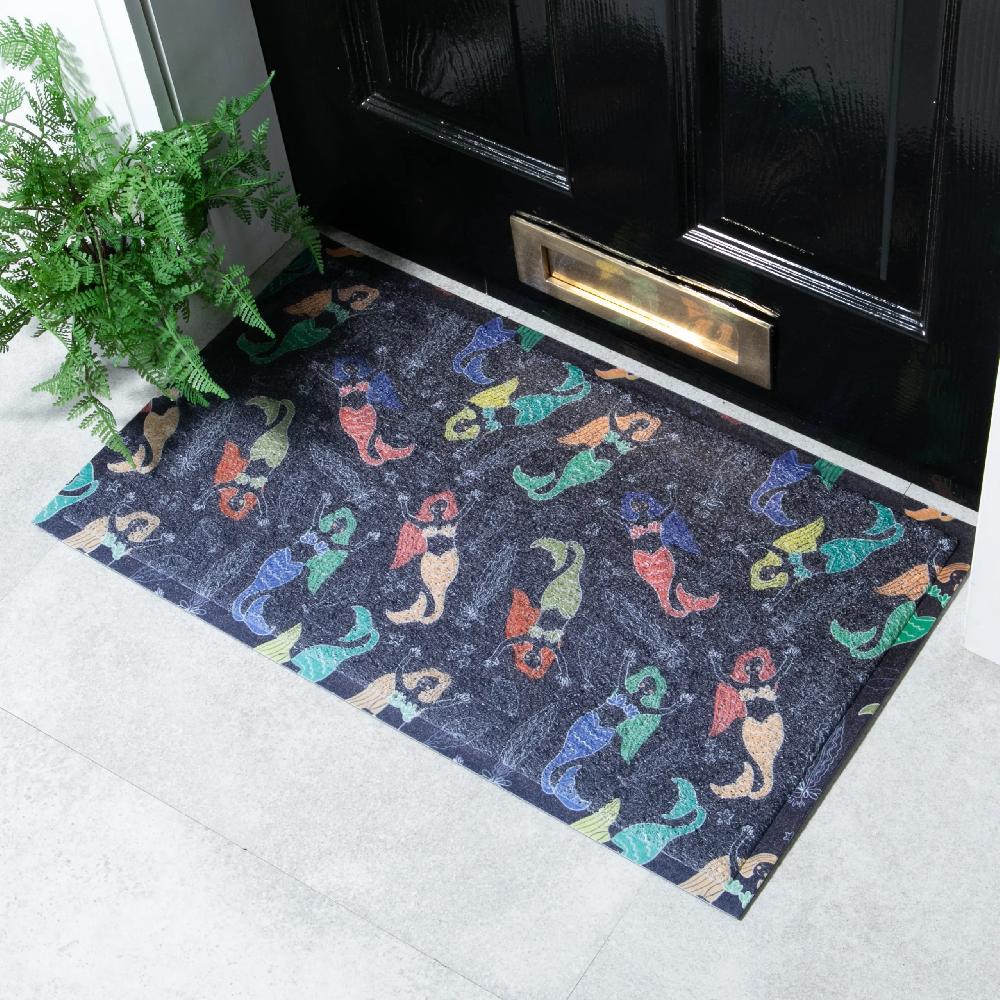 artsy doormats Funny Mermaids Doormat x Two Little Sprouts Design