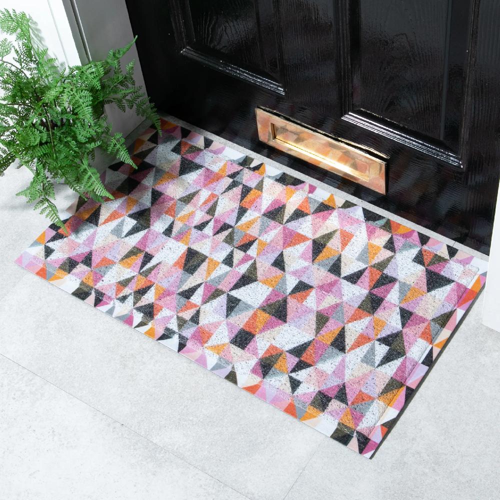 artsy doormats Geometric Blocks Retro Doormat x Rachel Parker