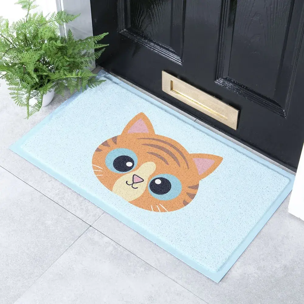 artsy doormats Ginger Cat Face Indoor & Outdoor Doormat – 70x40cm
