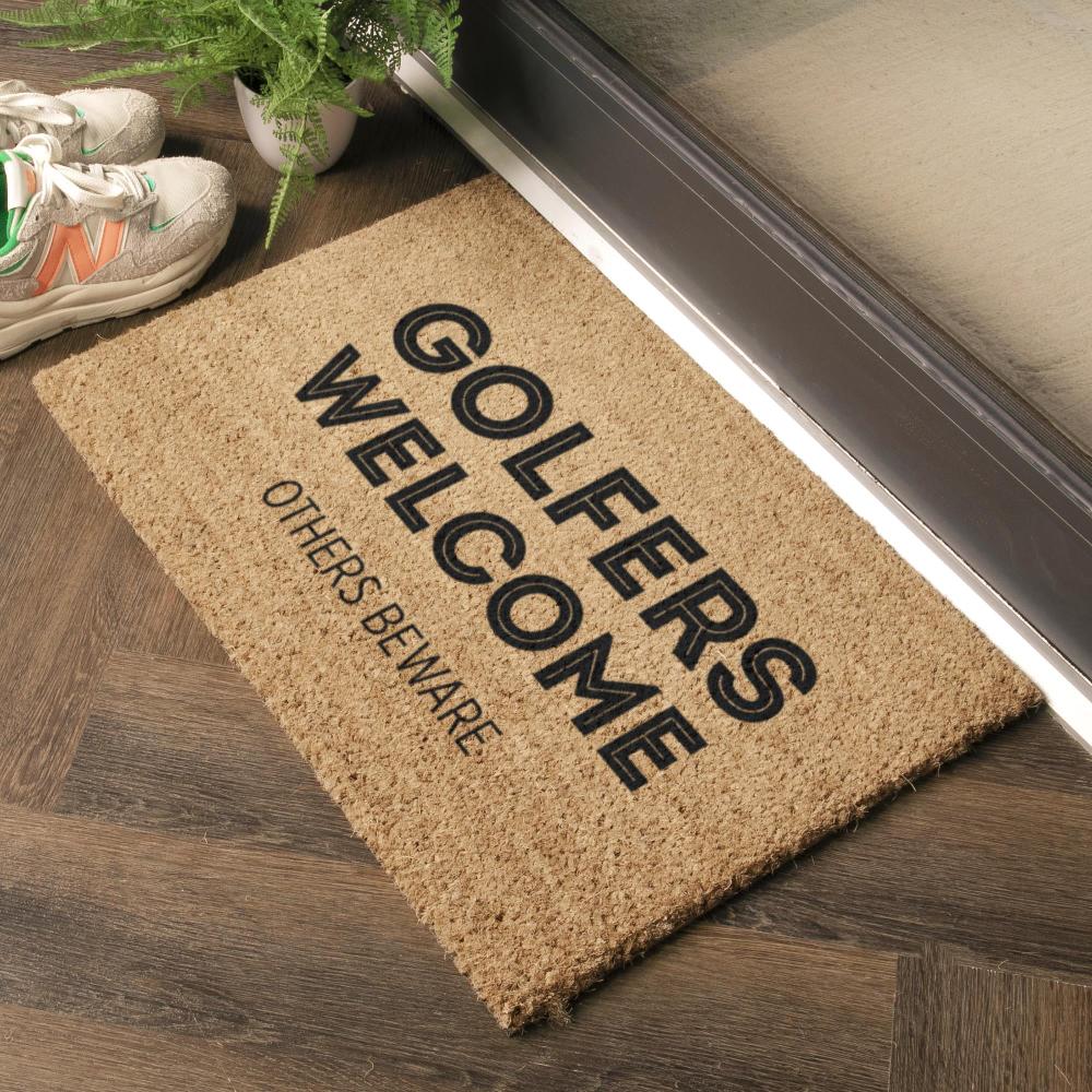 Artsy Doormats Golfers Welcome Others Beware Doormat (60 X 40cm)