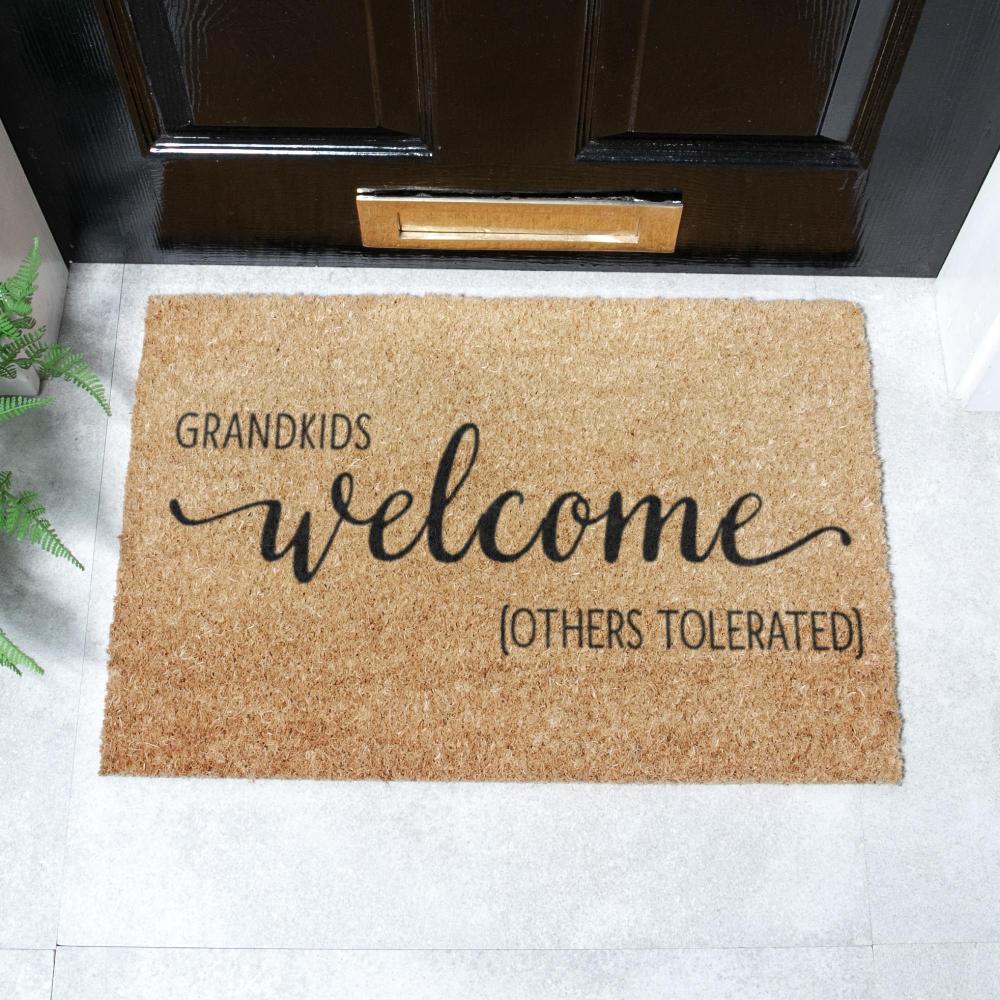 artsy doormats Grandkids Welcome Others Tolerated Doormat (60 x 40cm)